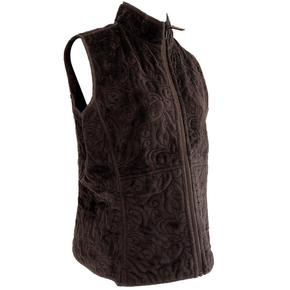 Woolrich reversible chocolate brown vest, size S